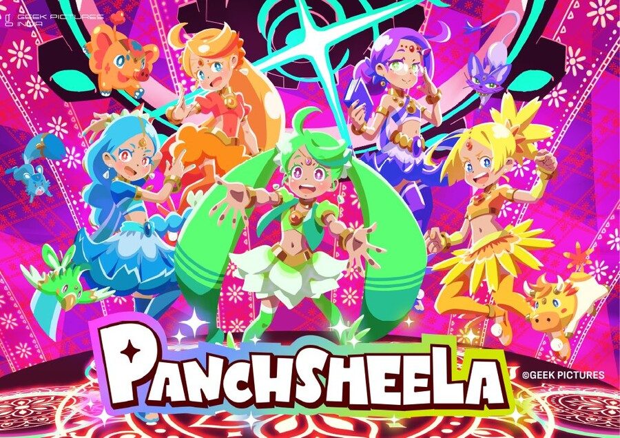 Geek Pictures Reveals Panchsheela, an India–Japan Magical-Girl Anime About Five Schoolgi