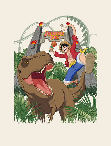 One Piece x JurassicPark, Detective Conan x Back to the Future Crossover Goods Offered
