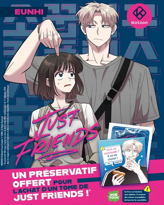The webtoon Just Friends gets a physical release from Kotoon with a small gift
