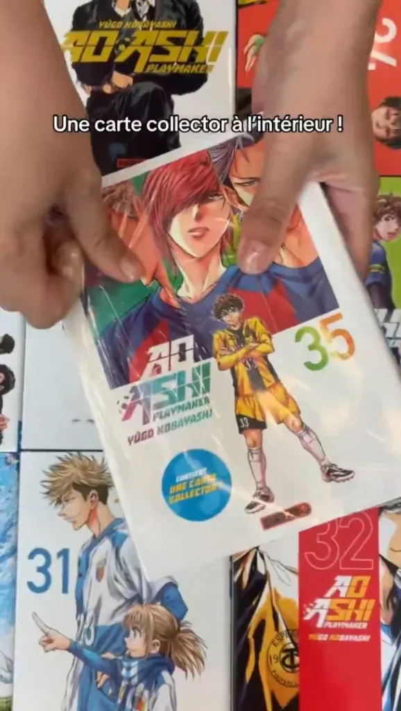Collector's cards included with the final volumes of Ao Ashi
