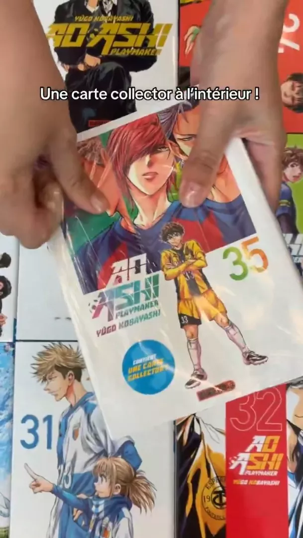 Collector's cards included with the final volumes of Ao Ashi