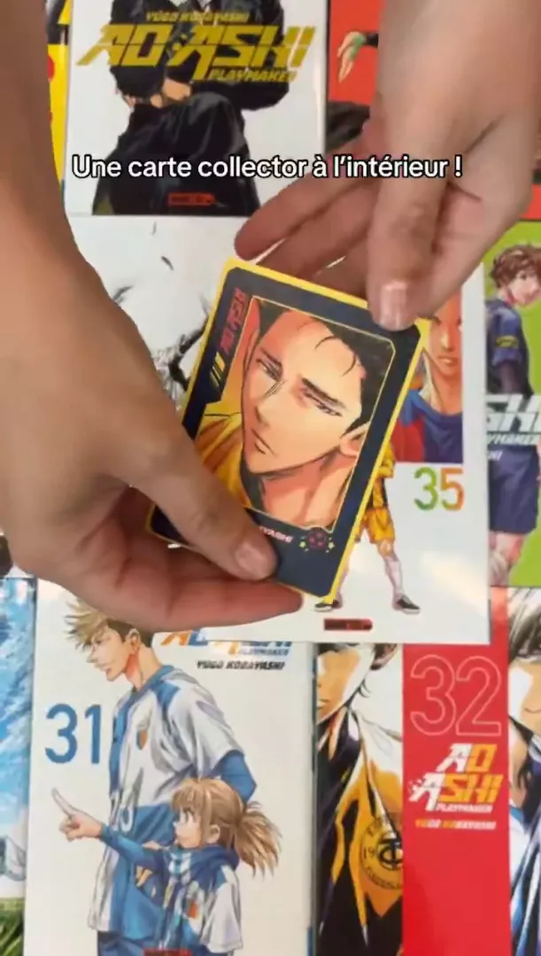 Collector's cards included with the final volumes of Ao Ashi
