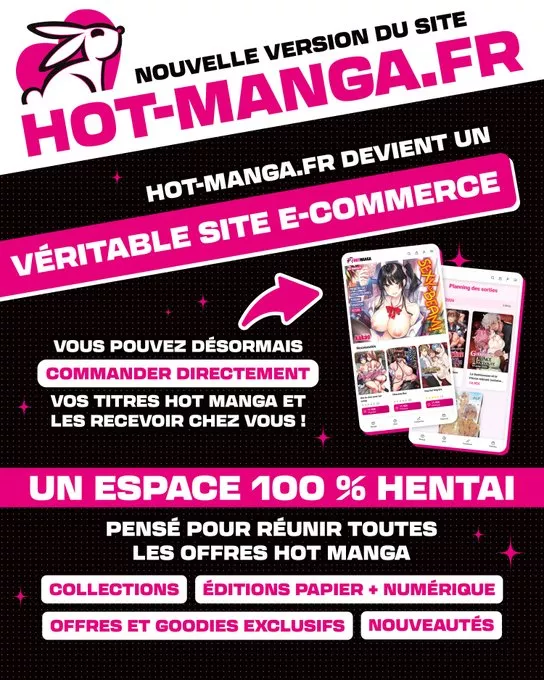 Hot Manga launches its new website with surprises