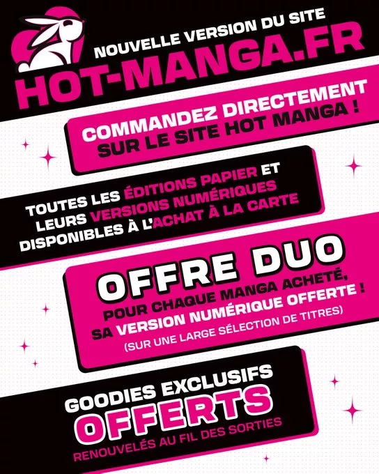 Hot Manga launches its new website with surprises