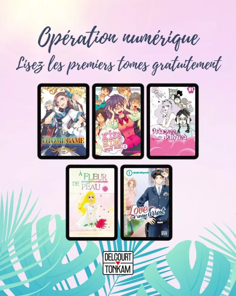 Free digital first volumes for several shojo titles at Delcourt/Tonkam and Soleil