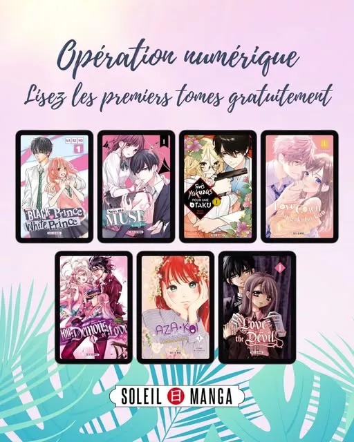Free digital first volumes for several shojo titles at Delcourt/Tonkam and Soleil