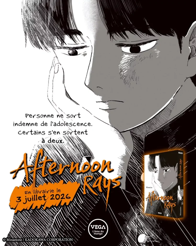 The manga Afternoon Rays announced in France by Vega