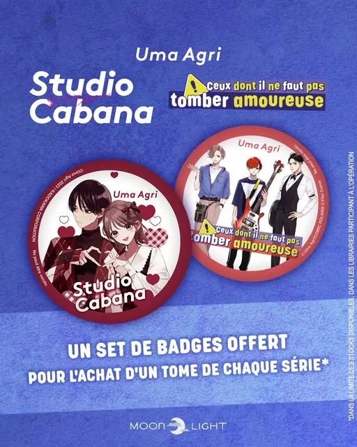 Delcourt/Tonkam offers badges for Uma Agri's manga
