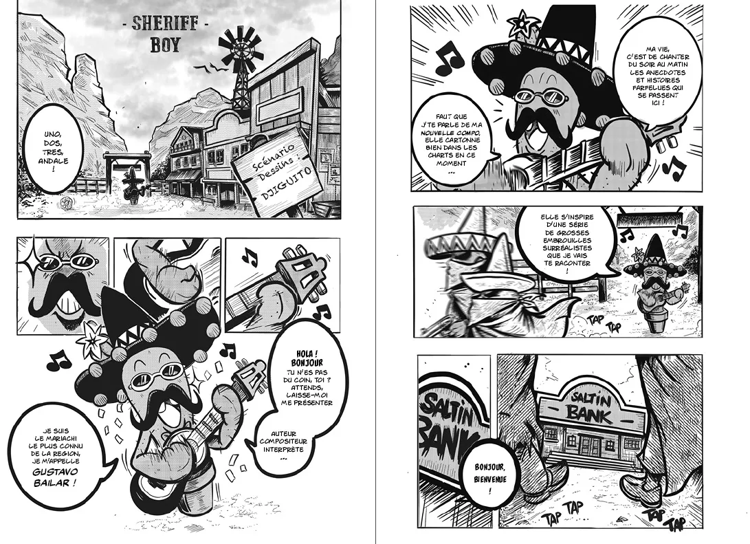 Djiguito reveals SHERIFF BOY, his new manga