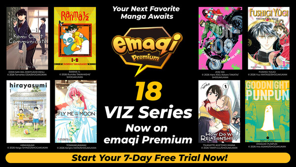 emaqi Service Adds New 7 Manga, 18 Viz Media Titles